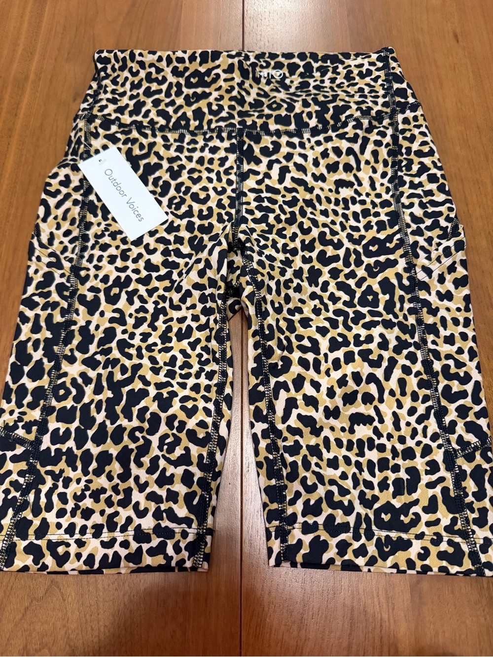 Outdoor Voices Leopard Print Active 10”Shorts NWT